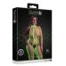 Бодістокінг - Ouch! Bodystocking With Halterneck Green, XL/4XL
