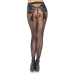 Колготки - Leg Avenue Woven Bow Crotchless Pantyhose Black One Size