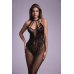 Бодістокінг - Christine Crotchless Bodystocking With Flowerlace Amara Black