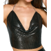 Топ - Cottelli Collection Metal Top Black S-L