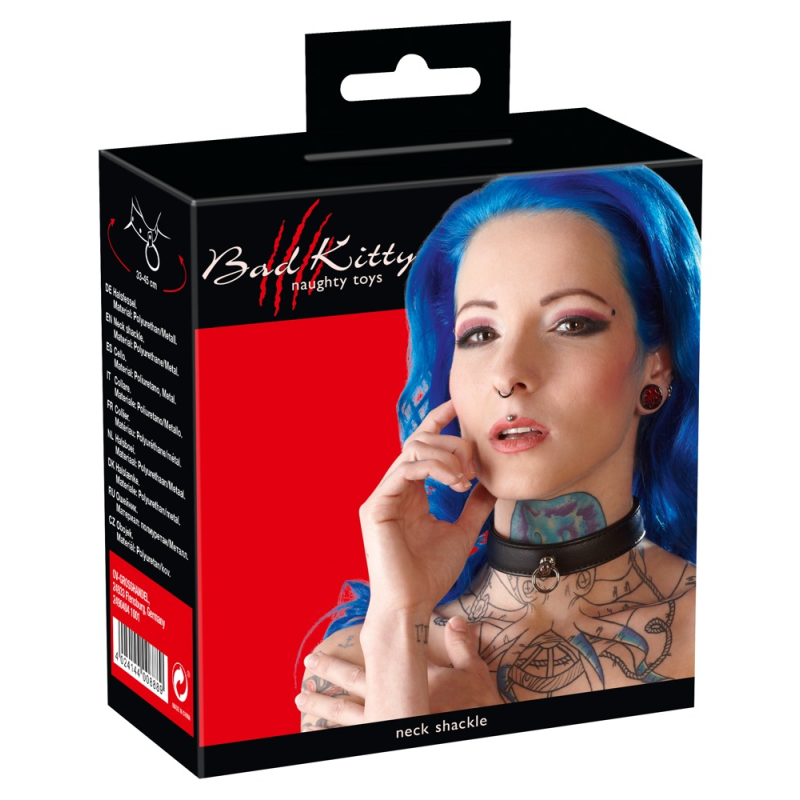 Чорний нашийник Bad Kitty Bondage Collar Чорний нашийник Bad Kitty Bondage Collar