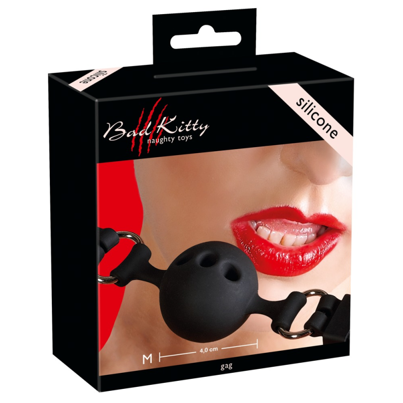 Кляп Bad Kitty Silicone чорний