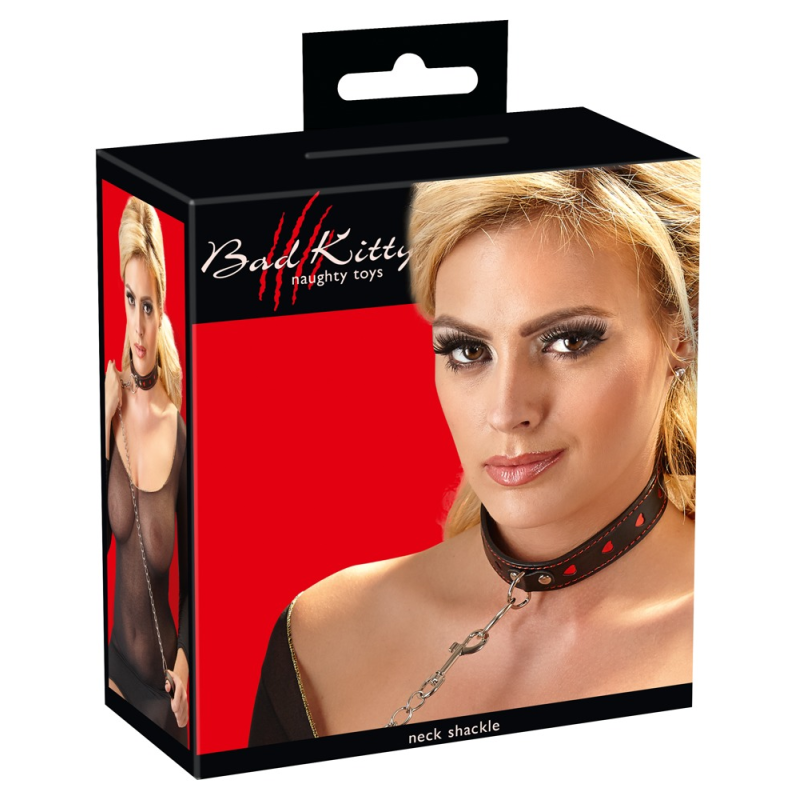 Чорний нашийник із повідцем Bad Kitty Collar And Leash Чорний нашийник із повідцем Bad Kitty Collar And Leash