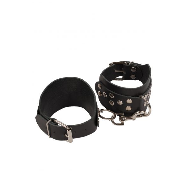 Кайдани на щиколотки Leather Leg Cuffs Black