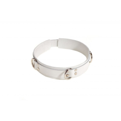 Нашийник Slave Leather Collar White від sLash