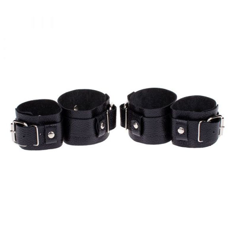 Фіксатор для зап'ястків та щиколоток Fixation Me Ankle Black
