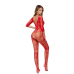 Бодістокінг - Bodystocking 2037, red - One Size