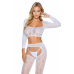 Бодістокінг - Bodystocking 2078, white - One Size