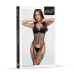 Чорний бодістокінг з сітки SoftLine One Size