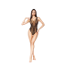 Боді чорне з сітчастим візерунком SoftLine
