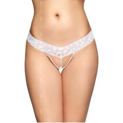 Жіночі стрінги - G-String 2491, white M/L