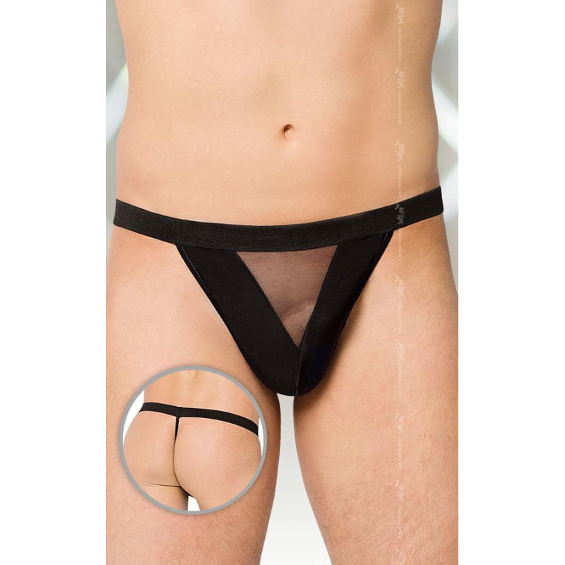 Чоловічі стрінги Thong чорні SoftLine