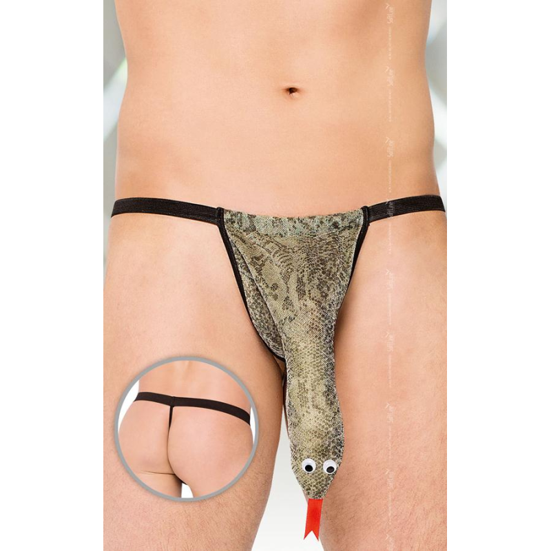 Чоловічі стрінги Thong 4440 сріблясті SoftLine