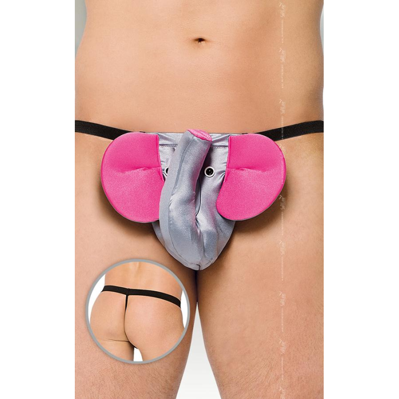 Чоловічі стрінги - Thong 4445 silver, S-L