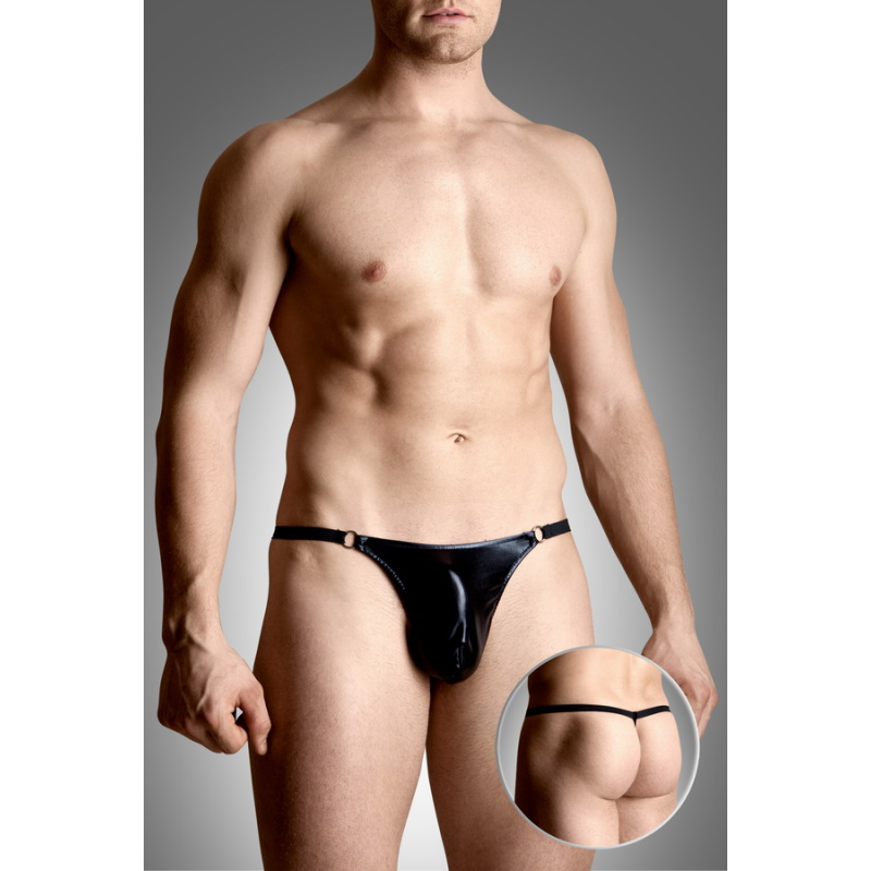 Чоловічі стрінги SoftLine Mens Thongs 4487 чорні Чоловічі стрінги SoftLine Mens Thongs 4487 чорні