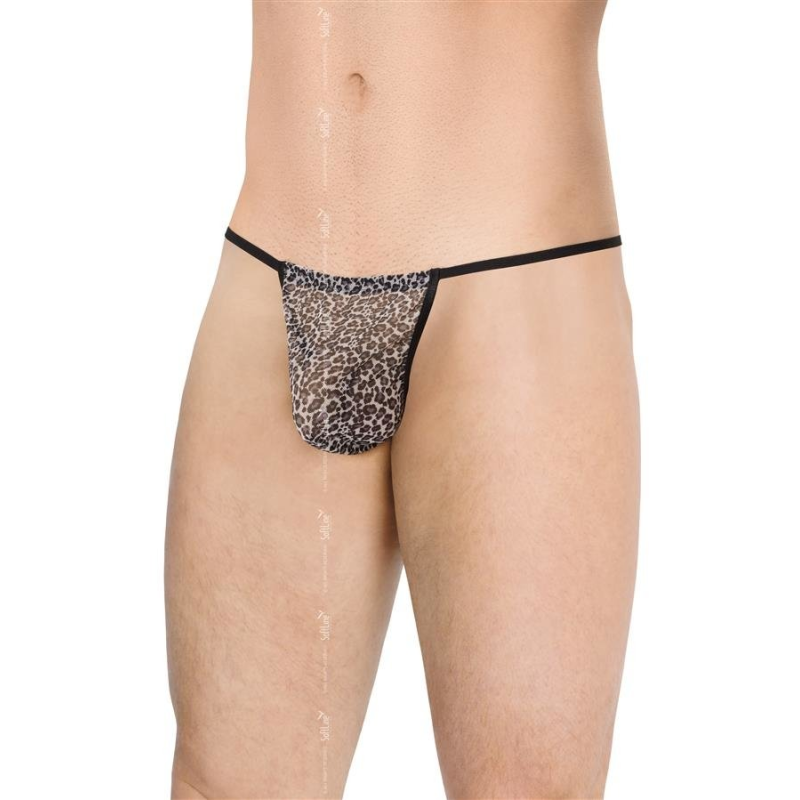 Чоловічі стрінги SoftLine Mens Thong 4531 пантера