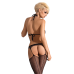 Бодістокінг - Obsessive N108 Bodystocking Black S/M/L