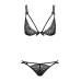 Комплект білизни - Obsessive Intensa Set Black S/M