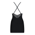 Пеньюар - Obsessive 828-CHE-1 Chemise & Thong Black L/XL