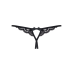 Жіночі стрінги - Obsessive 831-THC-1 Crotchless Thong Black L/XL