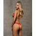 Комплект білизни - Obsessive 870-SEC-3 Set Red S/M