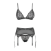 Комплект білизни - Obsessive Shibu Set Black S/M