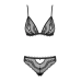 Комплект білизни - Obsessive Millagro Set Black S/M