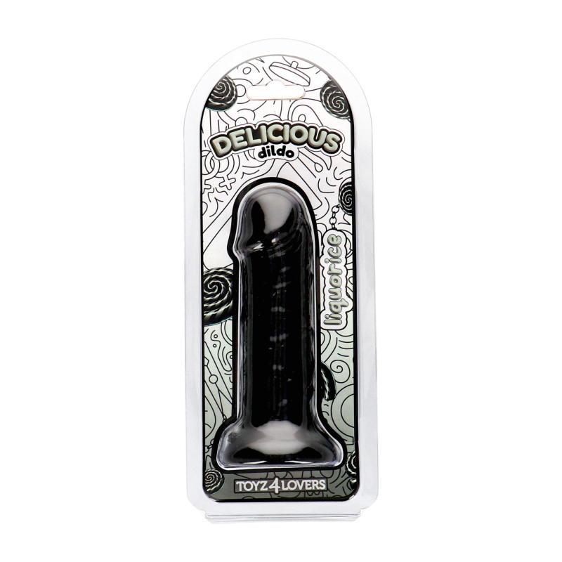 Фалоімітатор з ароматом лакриці - Toyz4lovers Delicious Dildo Liquorice, 15 см