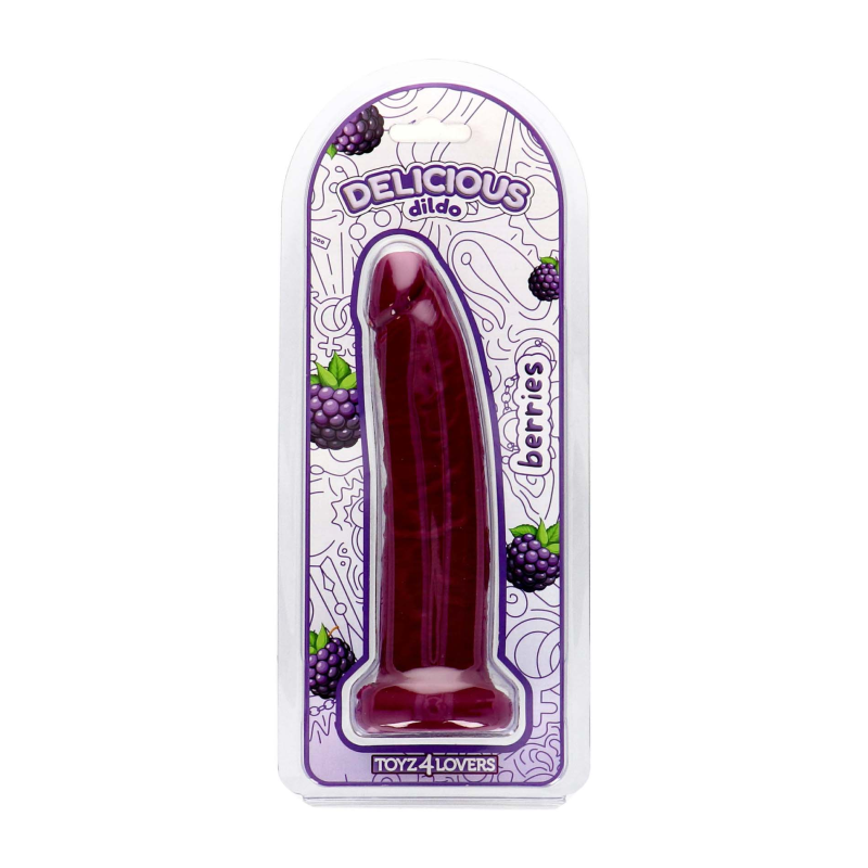 Фалоімітатор з ароматом ожини - Toyz4lovers Delicious Dildo Berries. 19,5 см