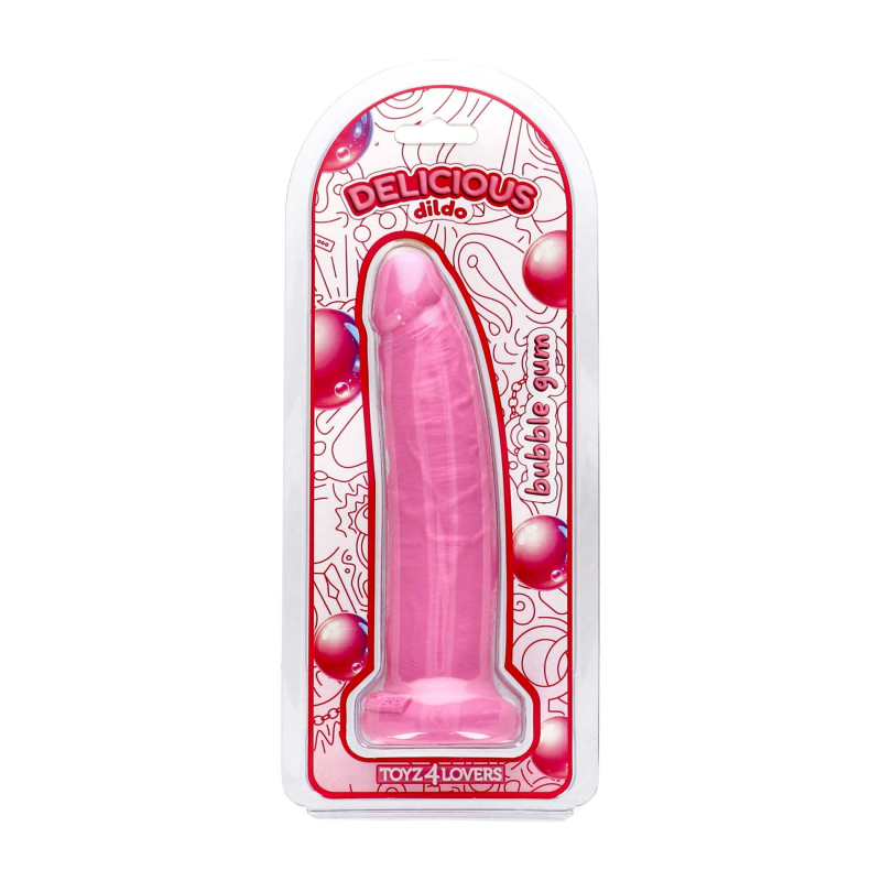 Фалоімітатор з ароматом жуйки - Toyz4lovers Delicious Dildo Bubble Gum, 19,5 см