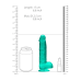 Фалоімітатор Realrock Dildo бірюзовий з мошонкою Фалоімітатор Realrock Dildo бірюзовий з мошонкою