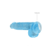 Фалоімітатор Realrock Dildo 6" блакитний з мошонкою Фалоімітатор Realrock Dildo 6" блакитний з мошонкою