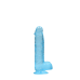Фалоімітатор Realrock Dildo 6" блакитний з мошонкою Фалоімітатор Realrock Dildo 6" блакитний з мошонкою