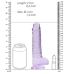 Фалоімітатор - Realrock Dildo 8" Purple