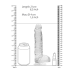 Фалоімітатор Realrock Dildo прозорий 21см