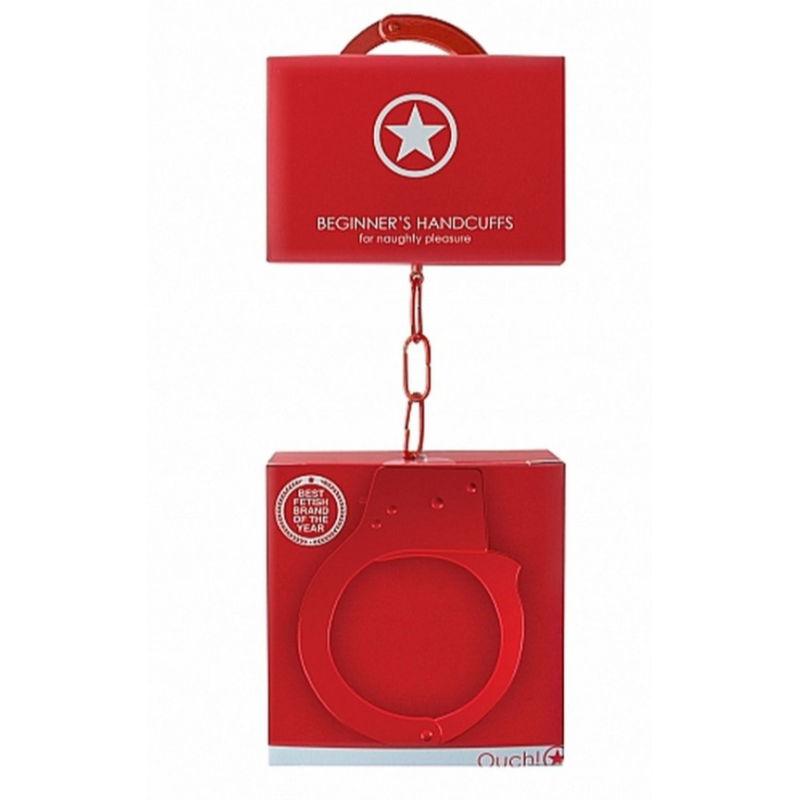 Наручники - Ouch! Beginner's Handcuffs Red Наручники - Ouch! Beginner's Handcuffs Red