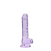 Фалоімітатор Realrock Dildo фіолетовий 19см Фалоімітатор Realrock Dildo фіолетовий 19см