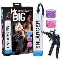 Чоловіча помпа Mr. Big 3 Sleeve System прозора Чоловіча помпа Mr. Big 3 Sleeve System прозора