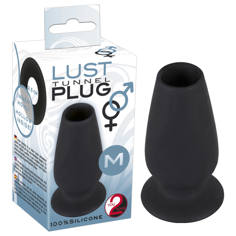 Анальна пробка Lust Tunnel Plug M чорна Анальна пробка Lust Tunnel Plug M чорна
