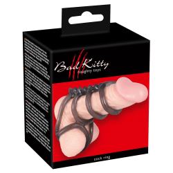 Ерекційне кільце Bad Kitty Cock Ring чорне