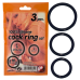 Набір ерекційних кілець Silicone Cock Ring Set чорні
