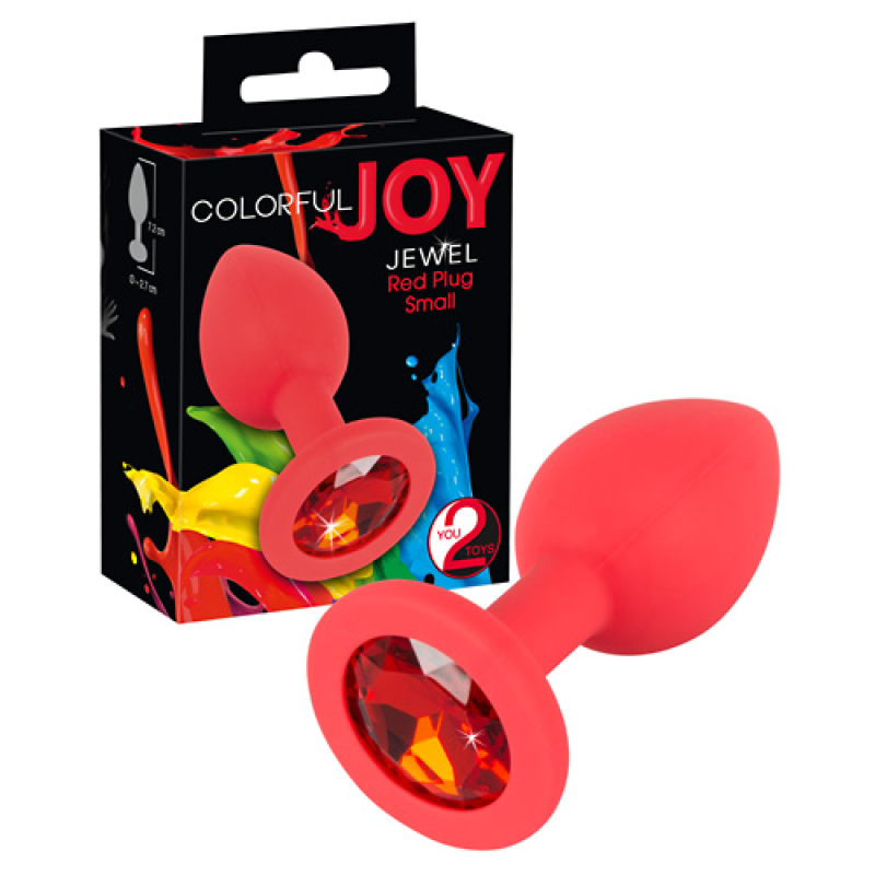 Анальна пробка - Colorful Joy Jewel Red Plug Small Анальна пробка - Colorful Joy Jewel Red Plug Small