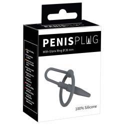 Ерекційне кільце - Penis Plug With Glans Ring