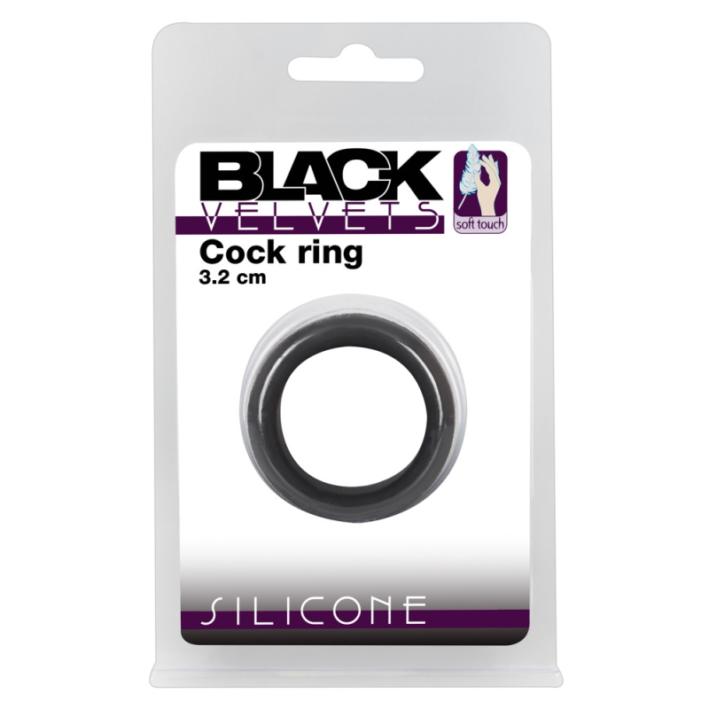 Ерекційне кільце Black Velvets чорне Ерекційне кільце Black Velvets чорне