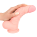 Реалістичний фалоімітатор Medical Silicone Dildo з мошонкою 20 см тілесний