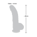 Реалістичний фалоімітатор Medical Silicone Dildo з мошонкою 20 см тілесний