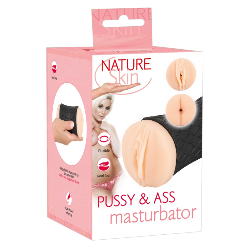 Двосторонній мастурбатор Nature Skin тілесний Orion