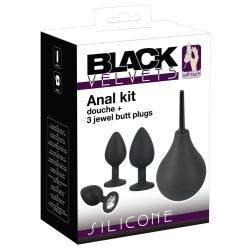 Набір анальних пробок Black Velvets Anal Kit чорний