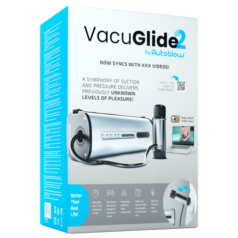 Автоматичний мастурбатор VacuGlide 2 сріблястий