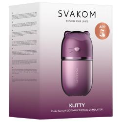 Вакуумний стимулятор з язичком фіолетовий Svakom Klitty Вакуумний стимулятор з язичком фіолетовий Svakom Klitty